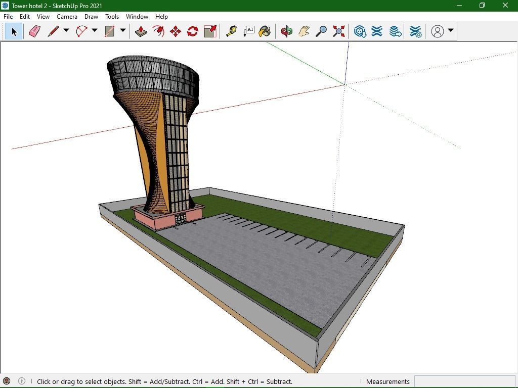Tower Restaurant 3D model_18