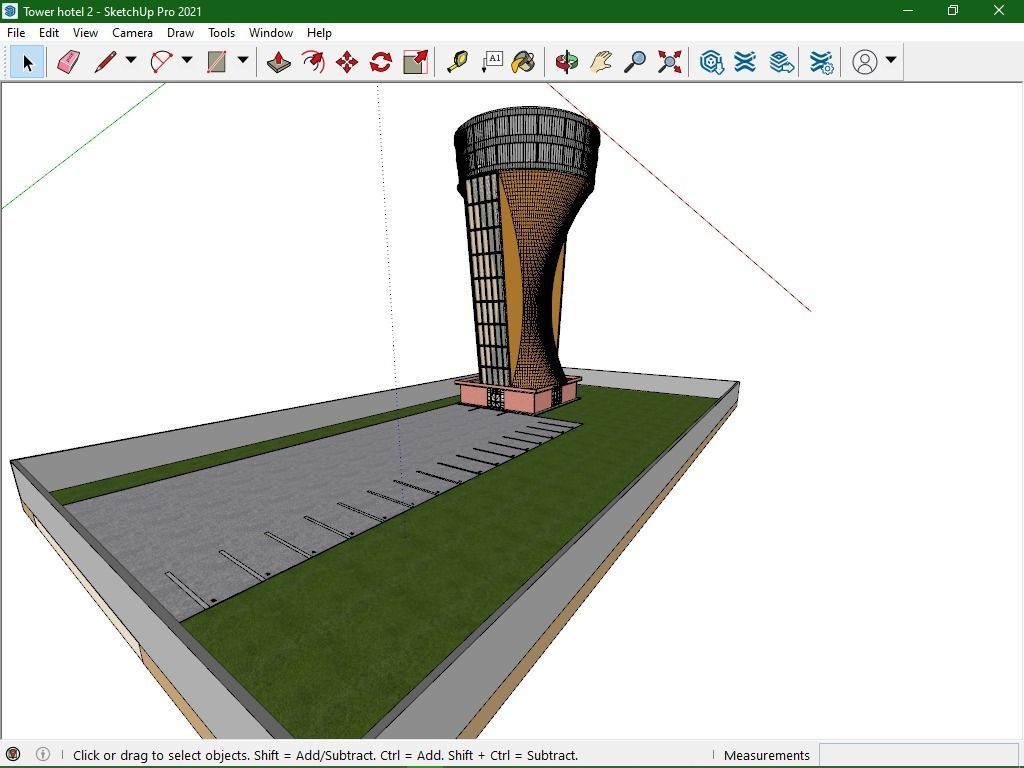 Tower Restaurant 3D model_19