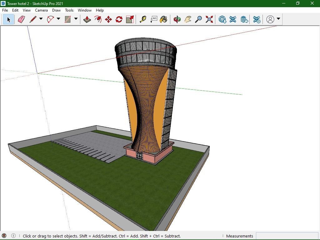 Tower Restaurant 3D model_16