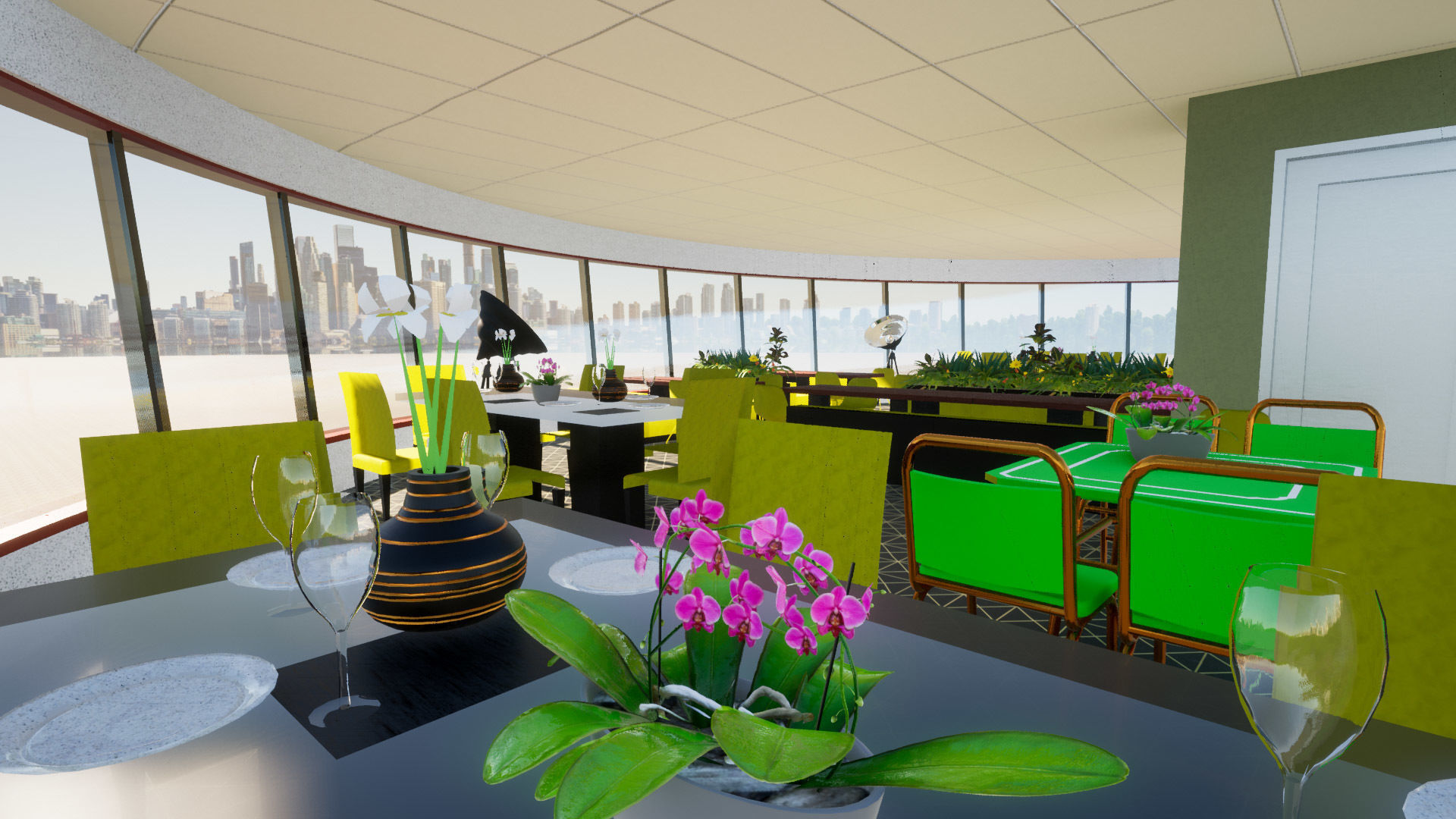 Tower Restaurant 3D model_6