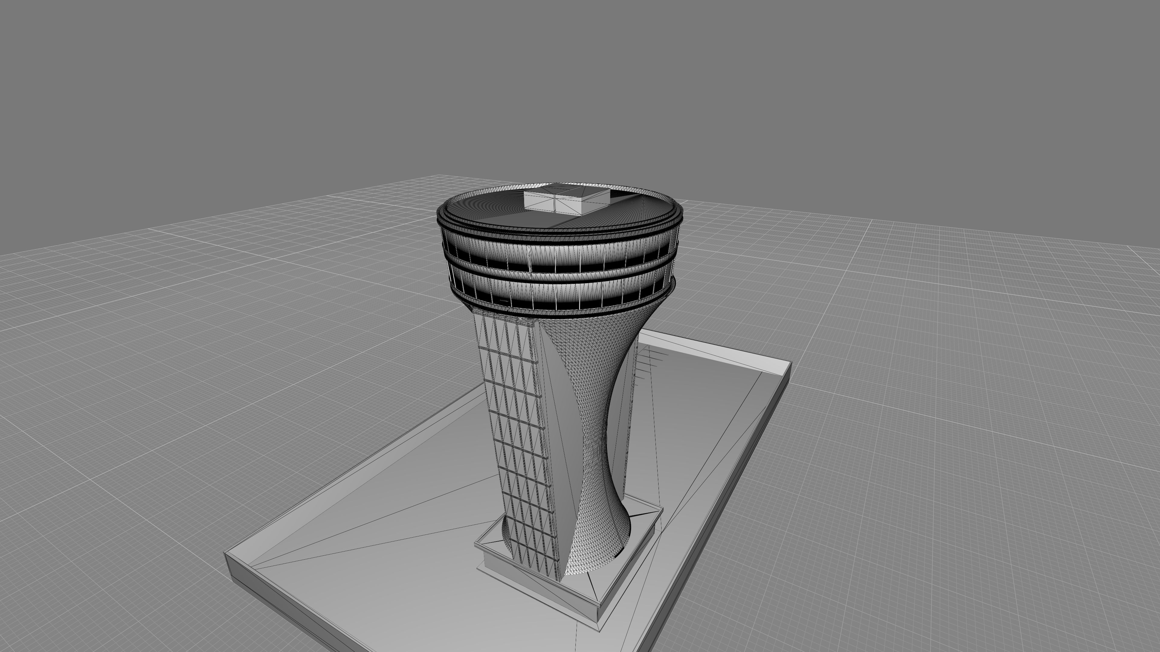 Tower Restaurant 3D model_10