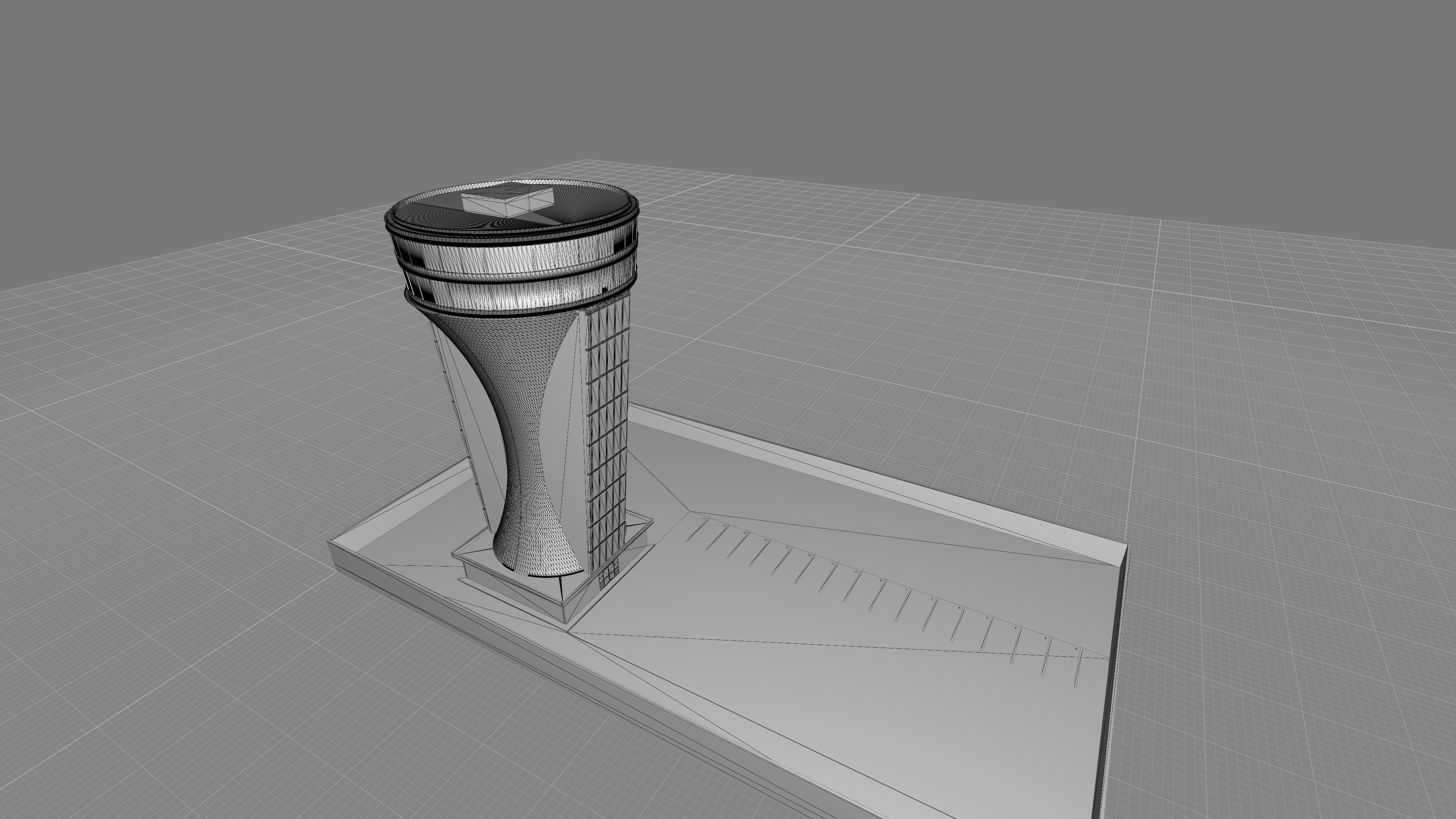 Tower Restaurant 3D model_13