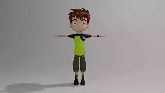 Ben 10 Reboot Version 3d Model Low-poly 3D model