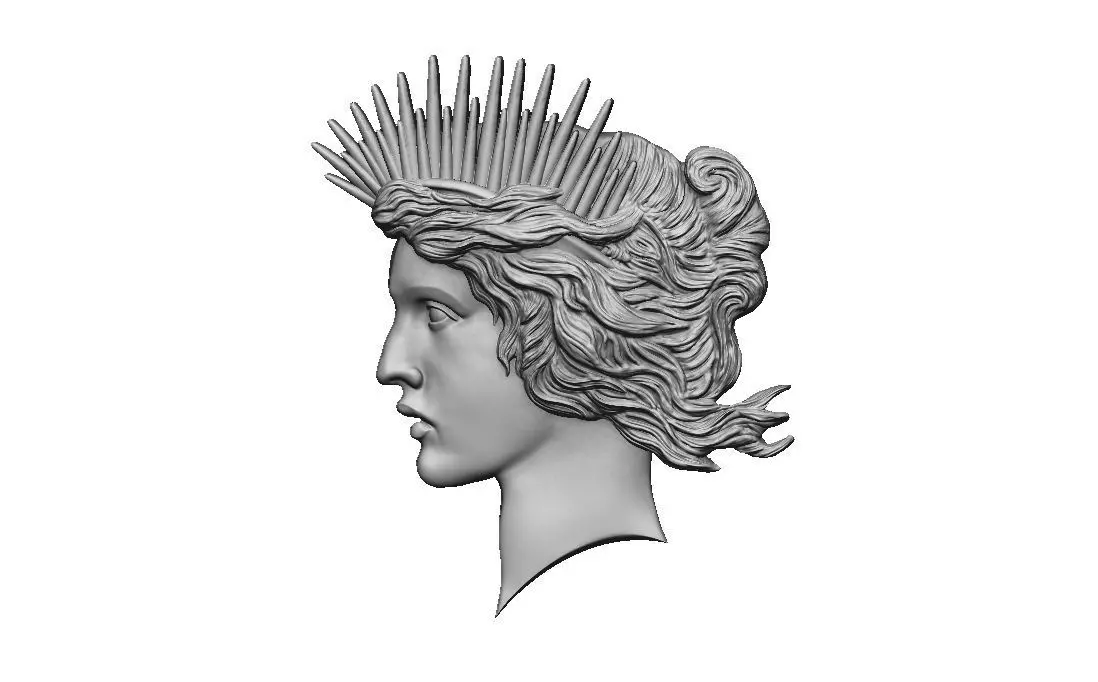 Relief for Batman Coin 1922 Harvey Dent Two Face Dollar 3D print model