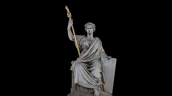 La Loi with 3 LOD - Paris Low-poly 3D model