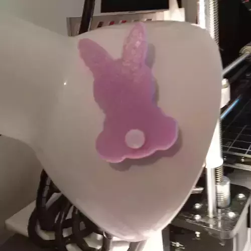 magnet pour frigo lampe ext forme lapin mignon modifiable 3D print model