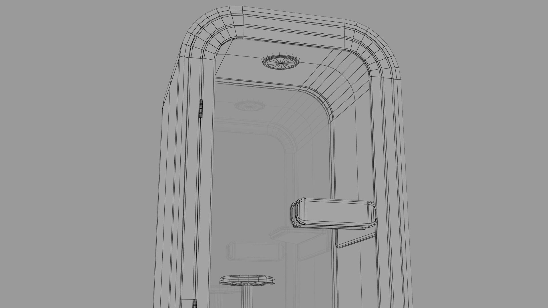 Office POD Small Low-poly 3D model_27