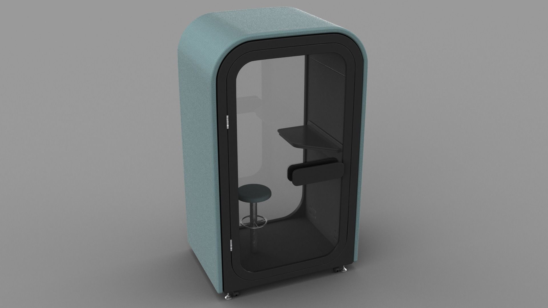 Office POD Small Low-poly 3D model_13