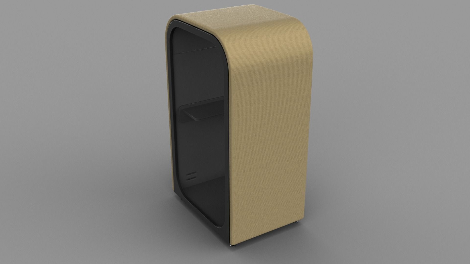 Office POD Small Low-poly 3D model_9
