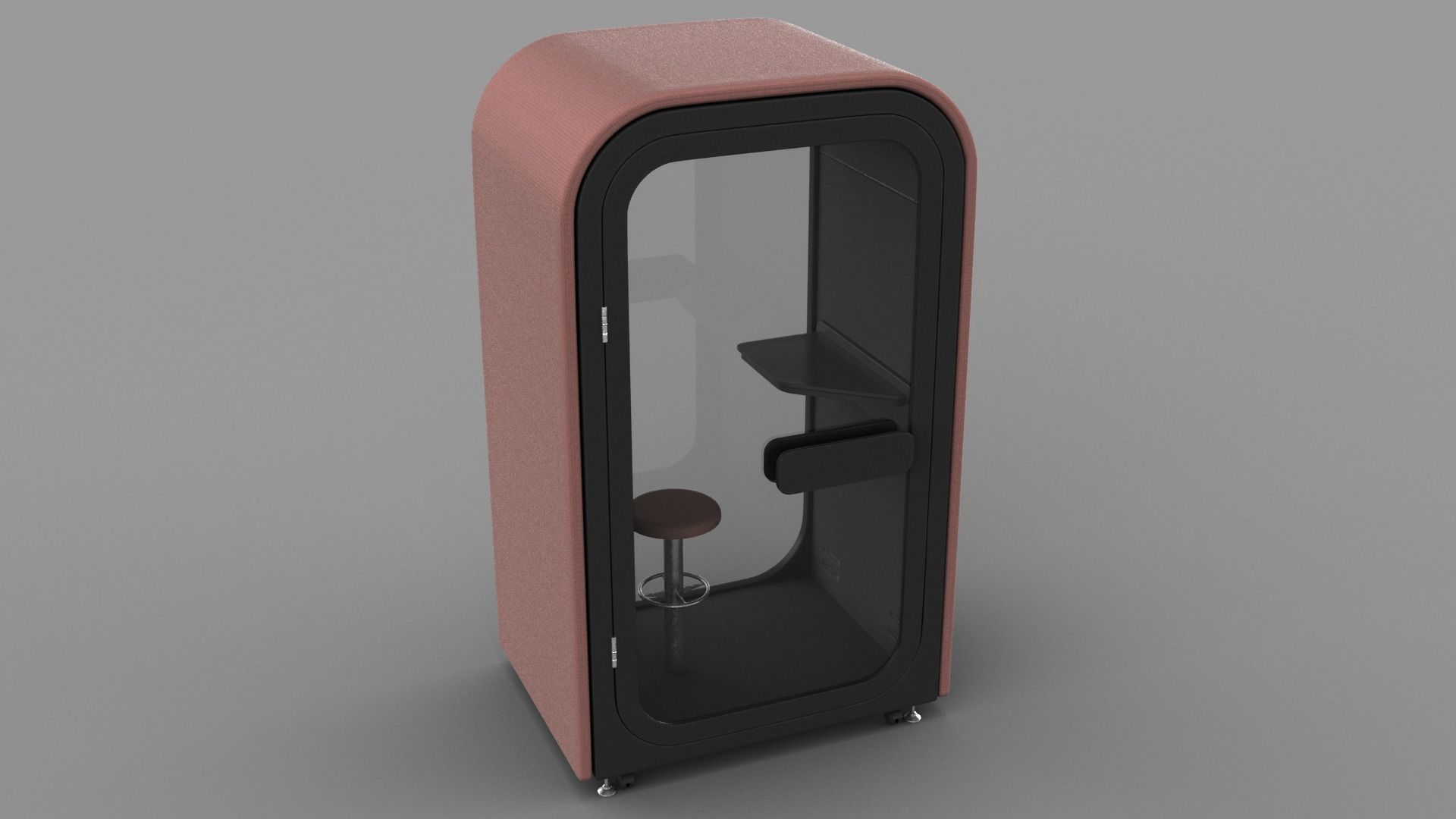 Office POD Small Low-poly 3D model_15