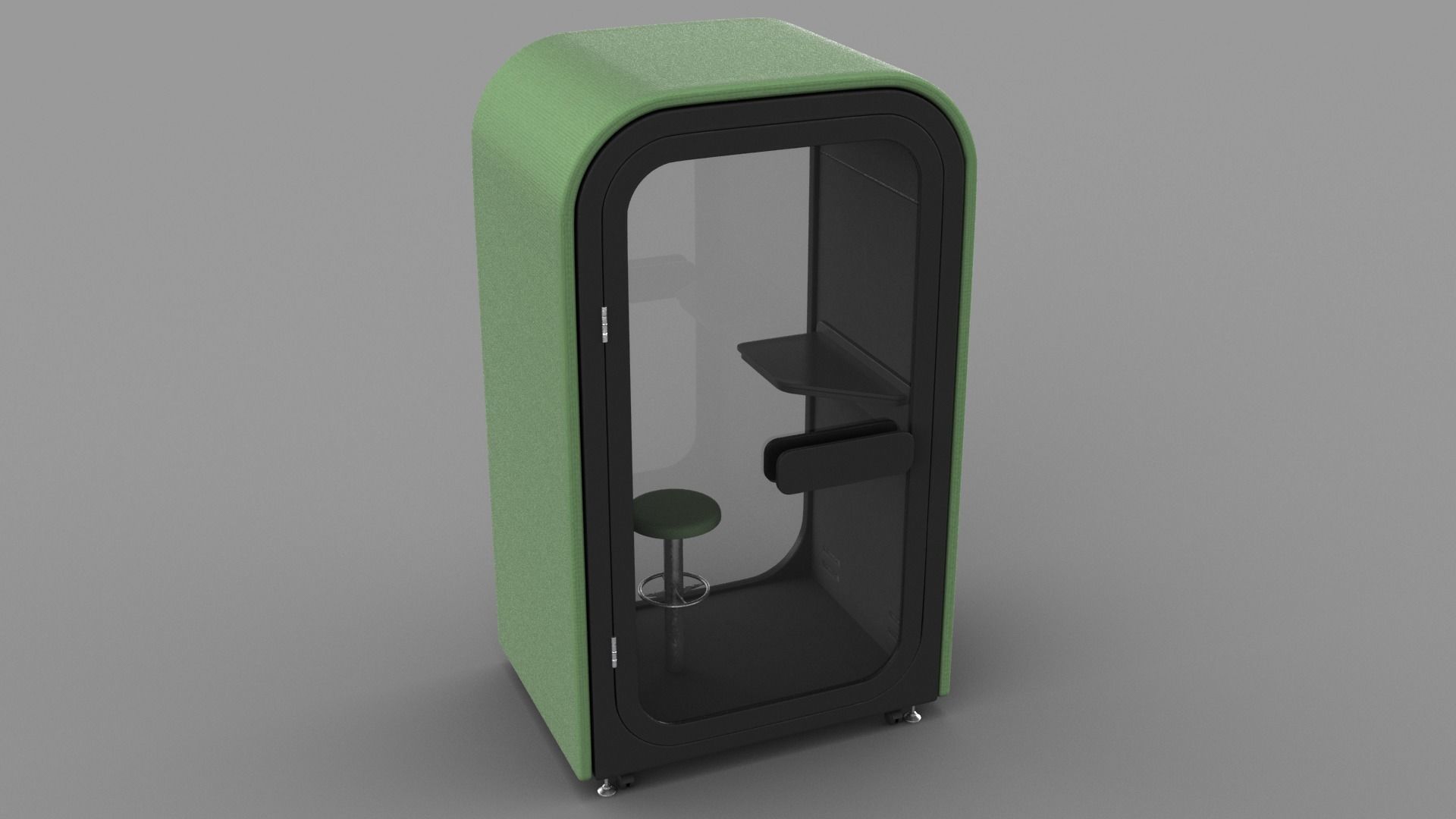 Office POD Small Low-poly 3D model_14