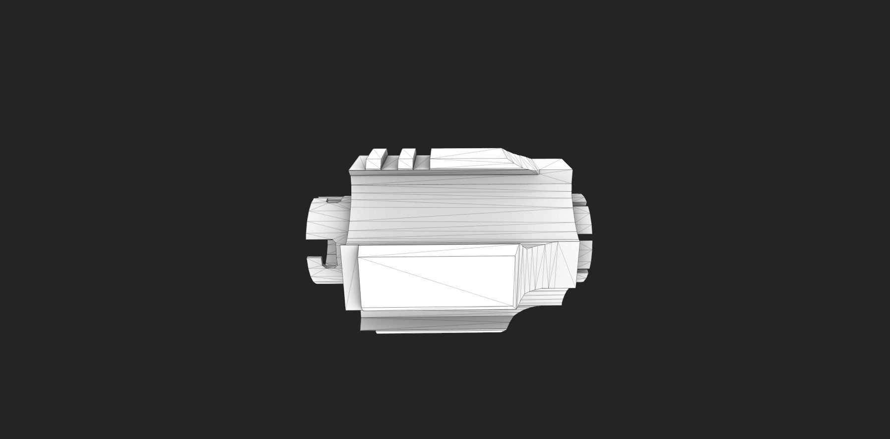 Muzzle Jailbreak Low-poly 3D model_6