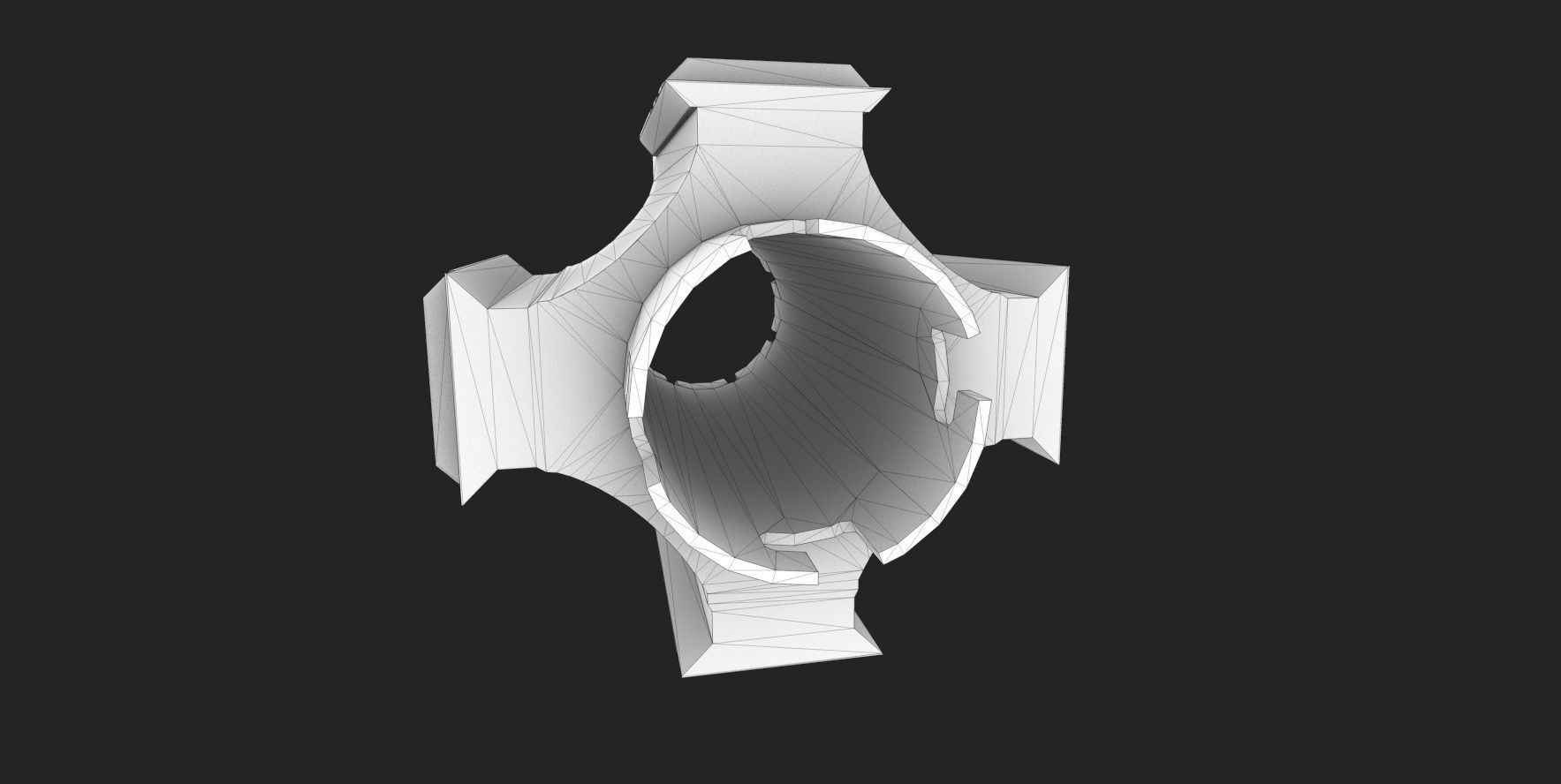Muzzle Jailbreak Low-poly 3D model_8