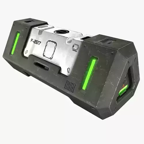 Sci-fi Crate Low-poly 3D model Sci-fi Crate Low-poly 3D model