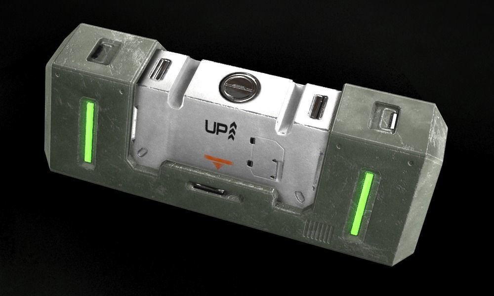 Sci-fi Crate Low-poly 3D model_8