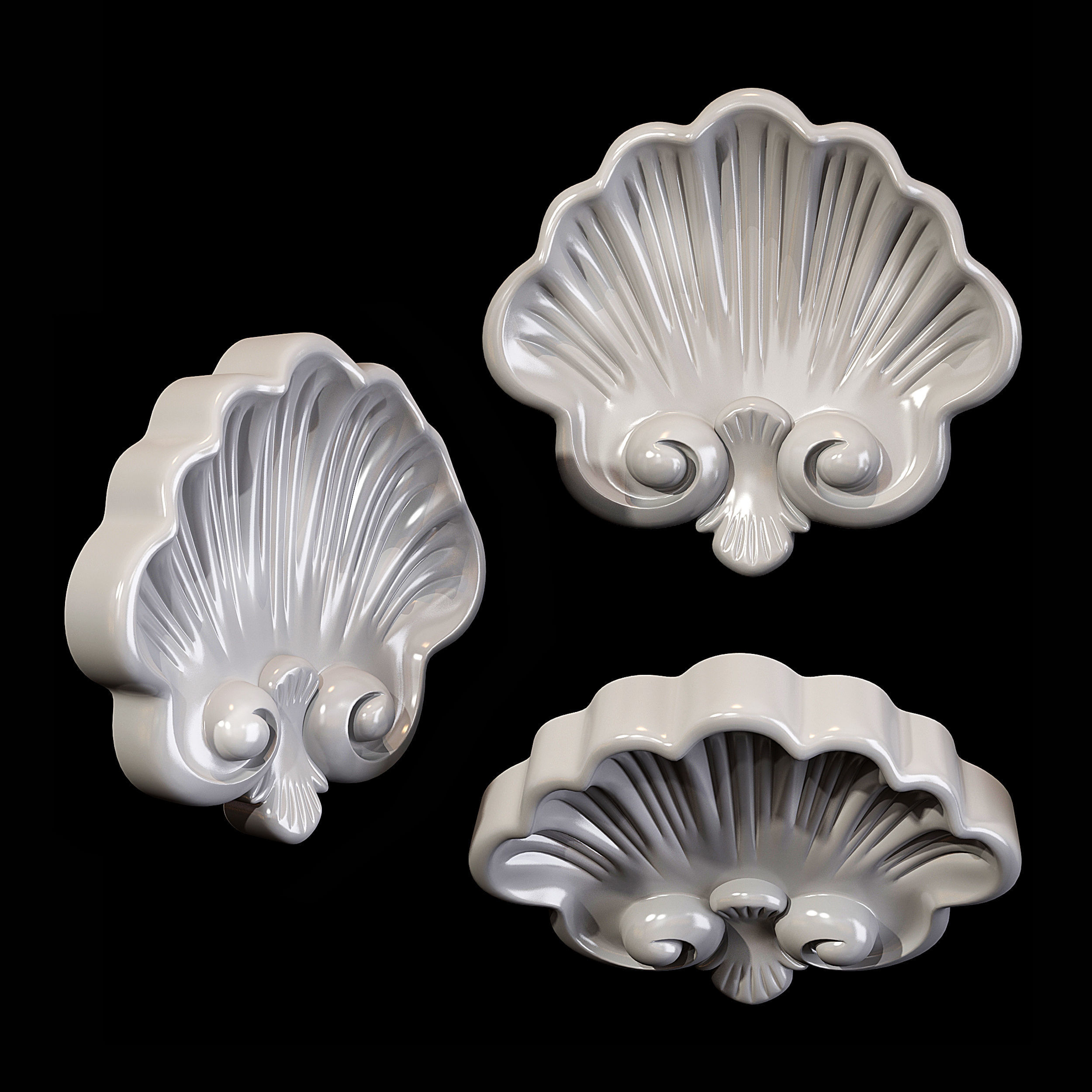 Classic carved 108 3D model_4