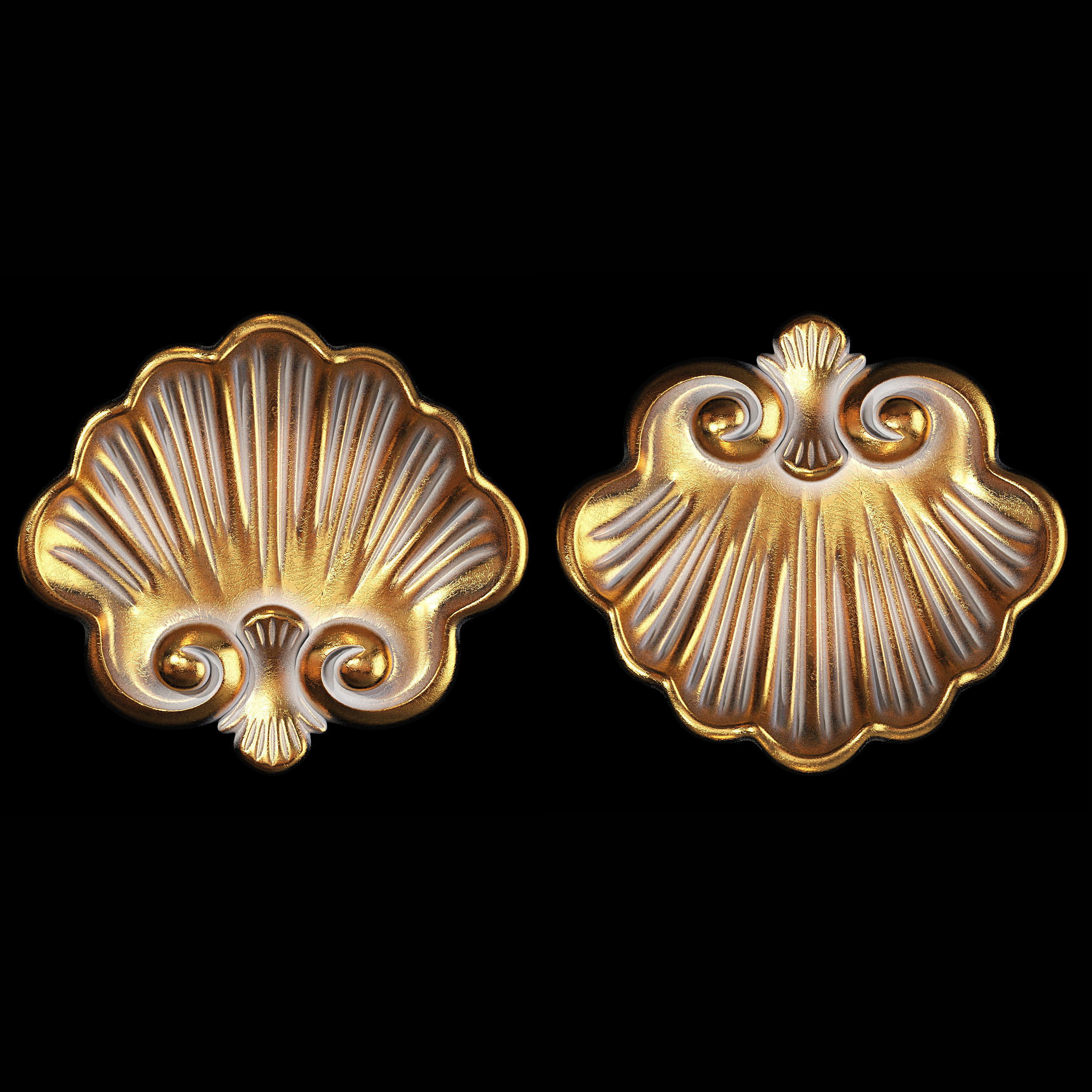 Classic carved 108 3D model_2