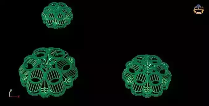 Pendant Set 1 three earrings