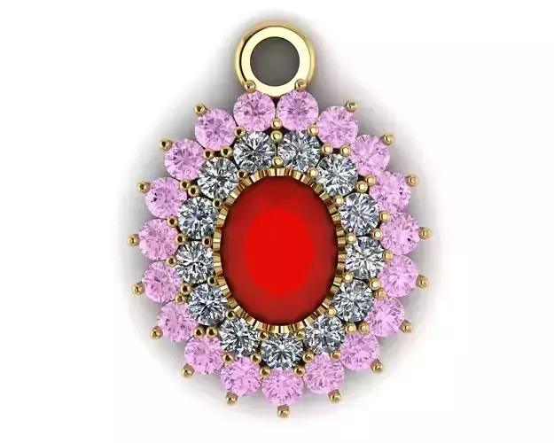 Red Gemstone Necklace