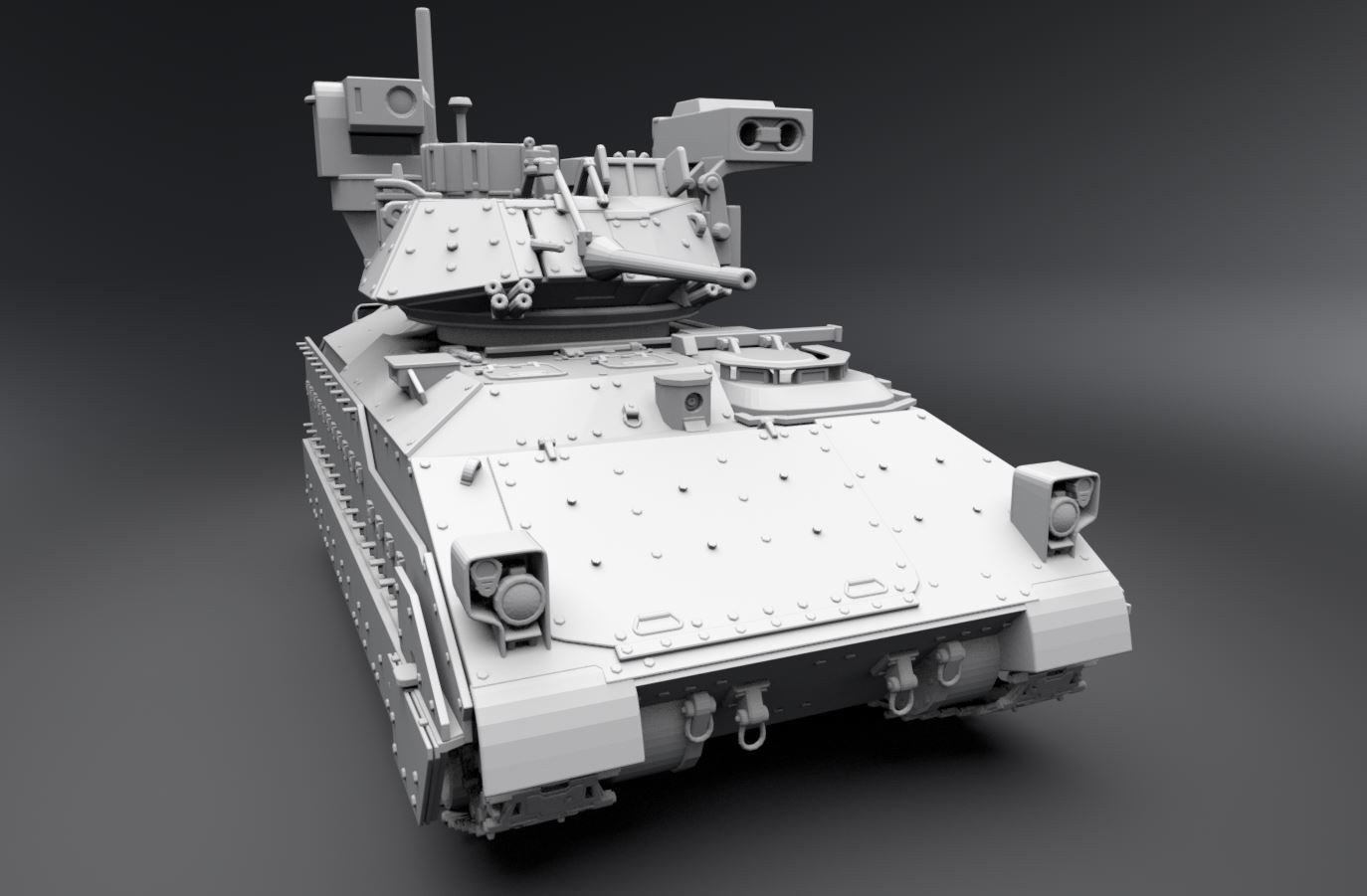 M2 Bradley IFV scale model   3D print model_4