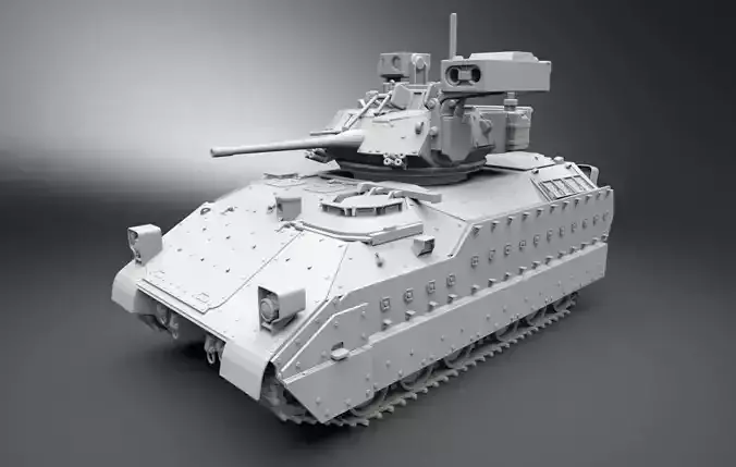 M2 Bradley IFV scale model   3D print model