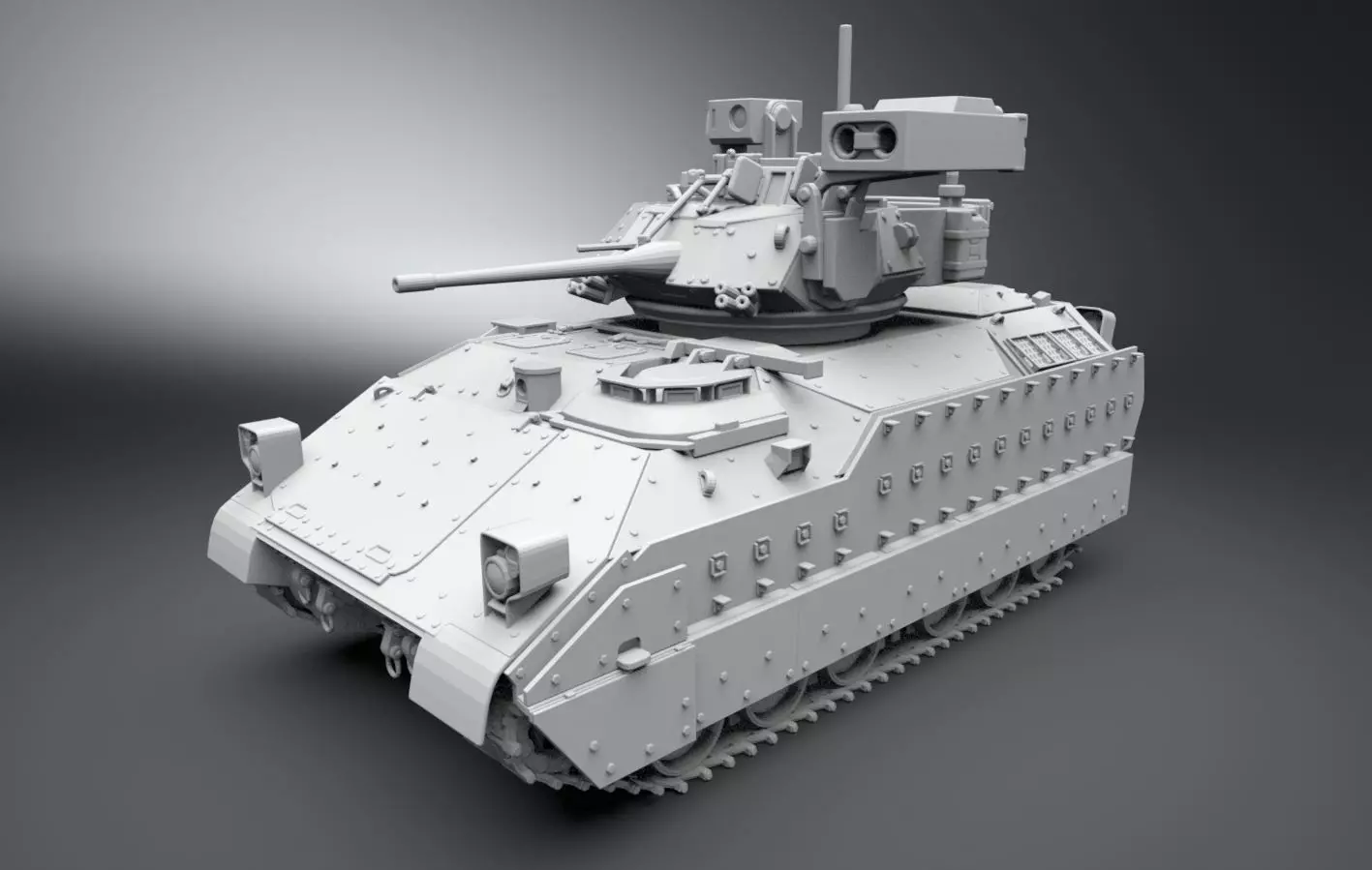 M2 Bradley IFV scale model   3D print model_0
