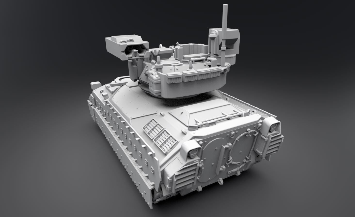 M2 Bradley IFV scale model   3D print model_2