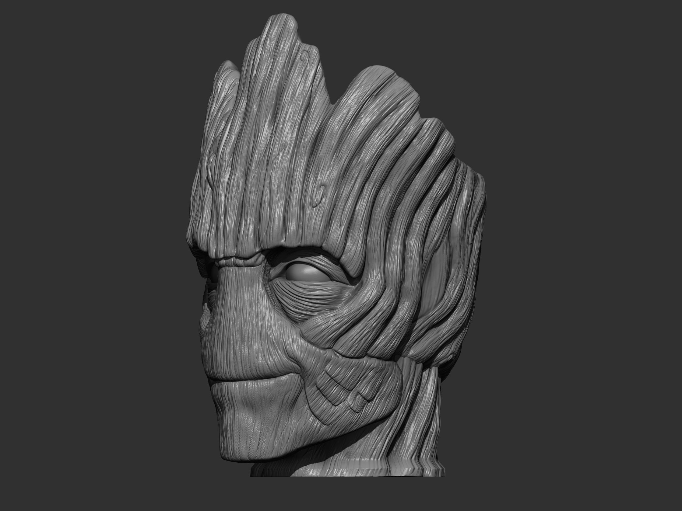 Groot Vase  3D print model_1