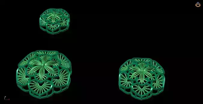 Pendant Set 4 three ornaments