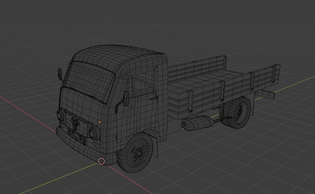 1980s Yugoslav-Soviet TAM industrial truck 3 SET Free 3D model_2