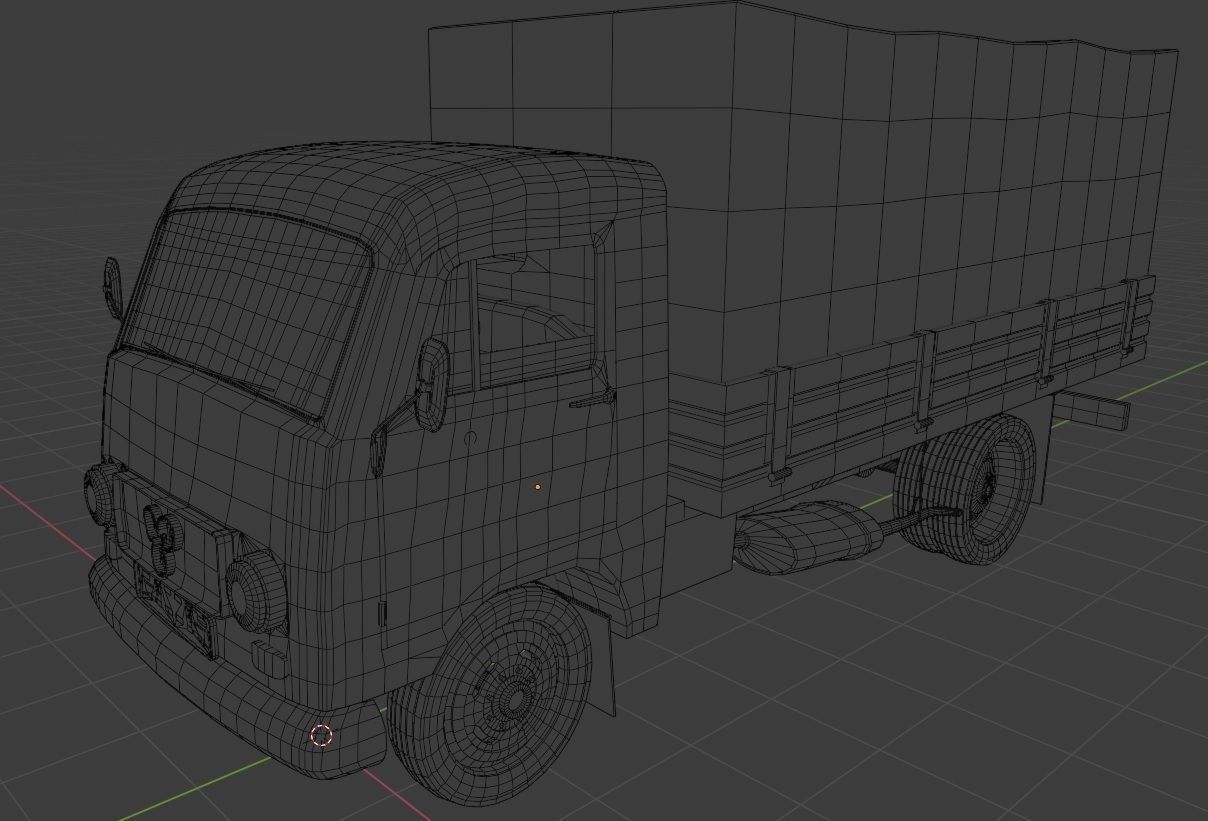 1980s Yugoslav-Soviet TAM industrial truck 3 SET Free 3D model_6