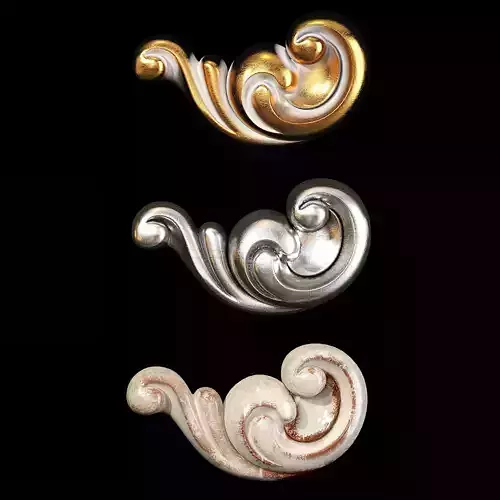 Classic carved 109 3D model