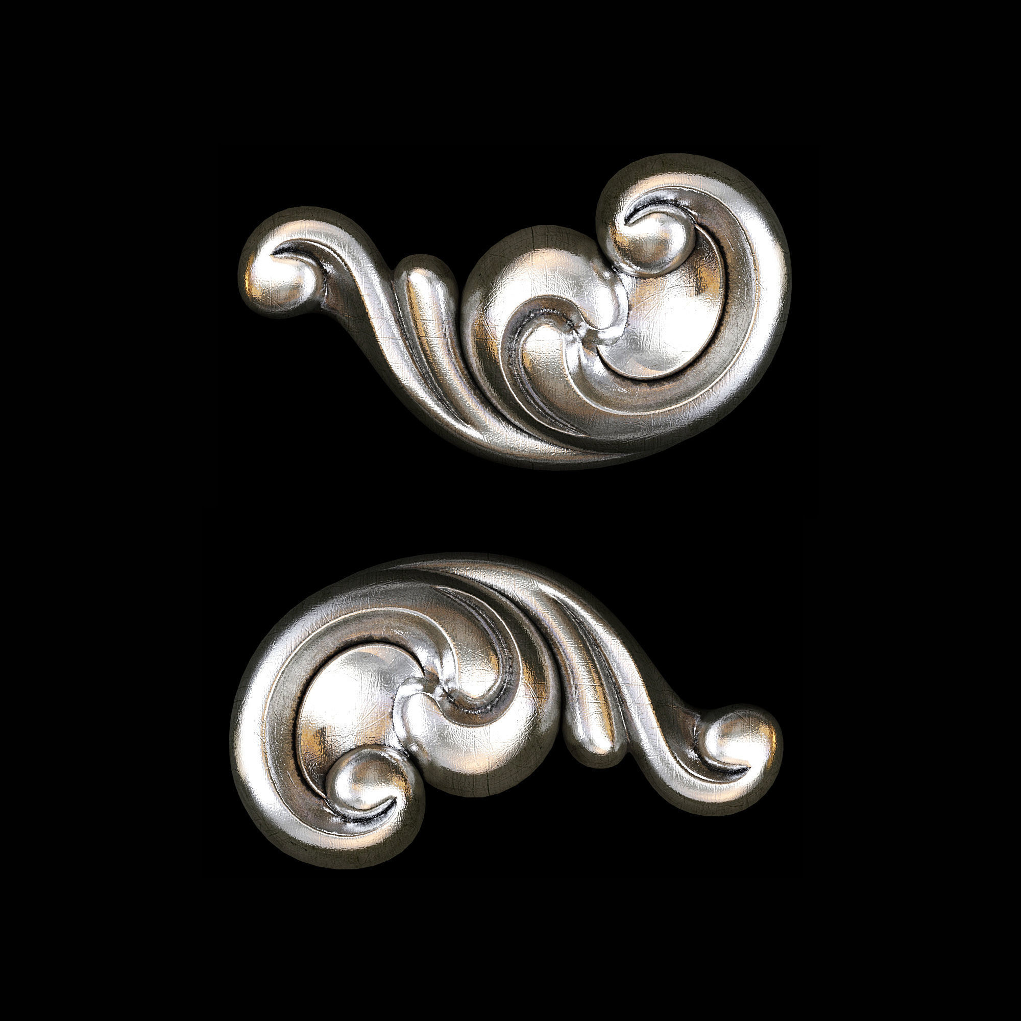 Classic carved 109 3D model_2