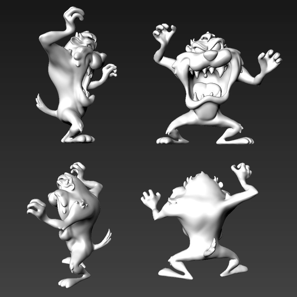 Taz Mania - Looney Tunes Free 3D print model_6