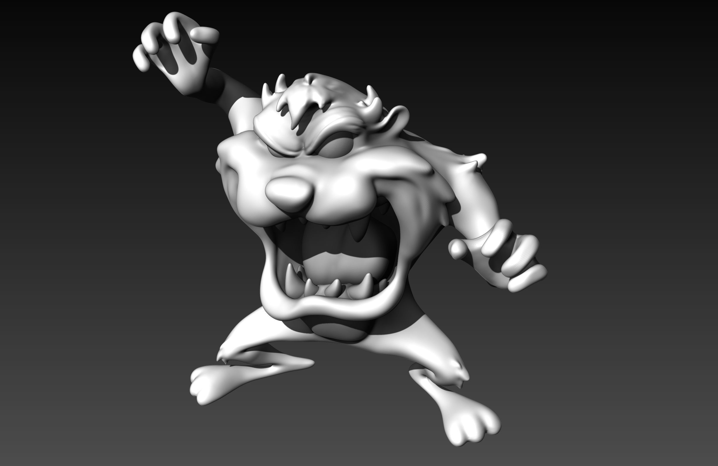 Taz Mania - Looney Tunes Free 3D print model_5