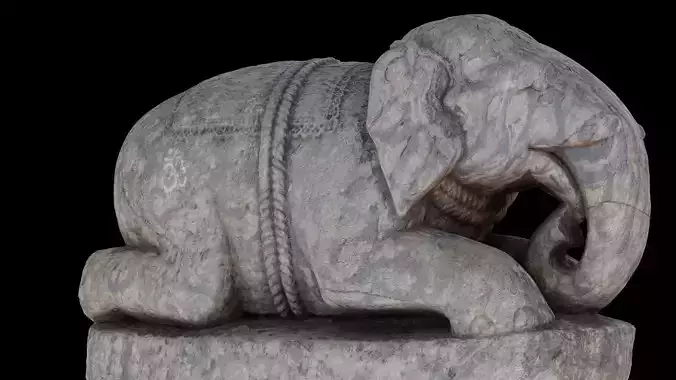 Elephant with 3 LOD - Nepal Heritage