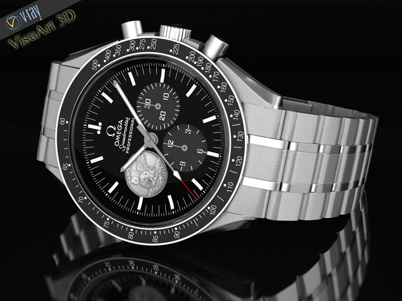 Omega Speedmaster Apollo edition 3D model_17