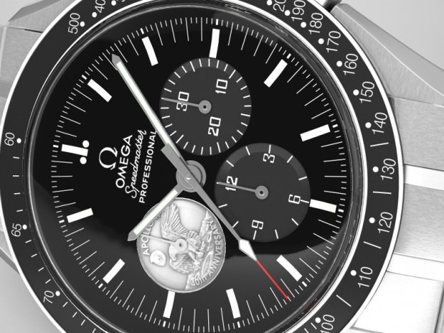 Omega Speedmaster Apollo edition 3D model_7