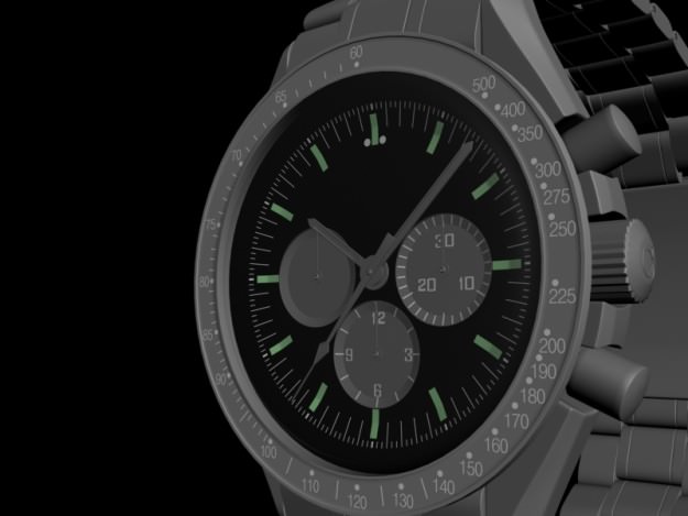 Omega Speedmaster Apollo edition 3D model_14