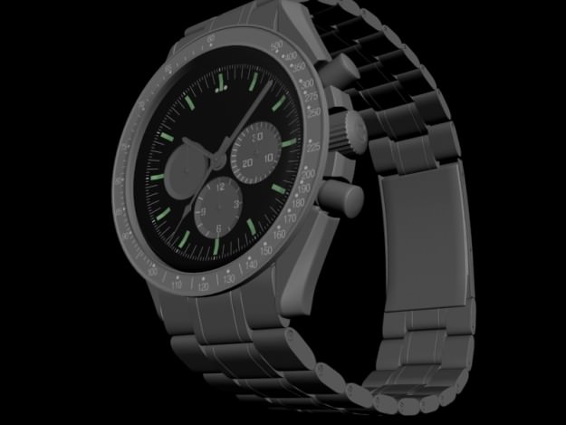 Omega Speedmaster Apollo edition 3D model_8