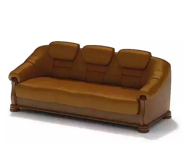 Caramel Leather Sofa