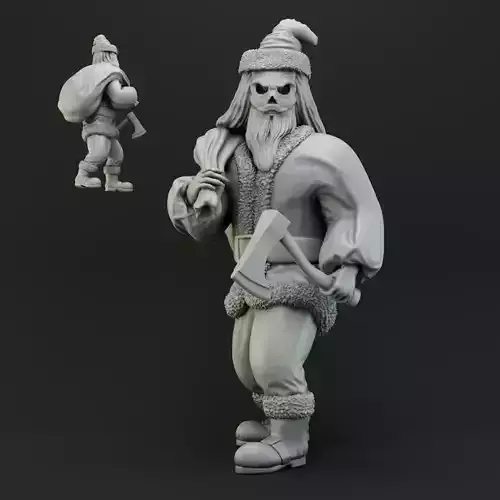 Evil santa 3D print model