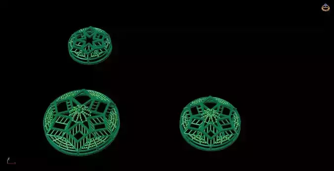 Pendant Set 6 of glow in pendants