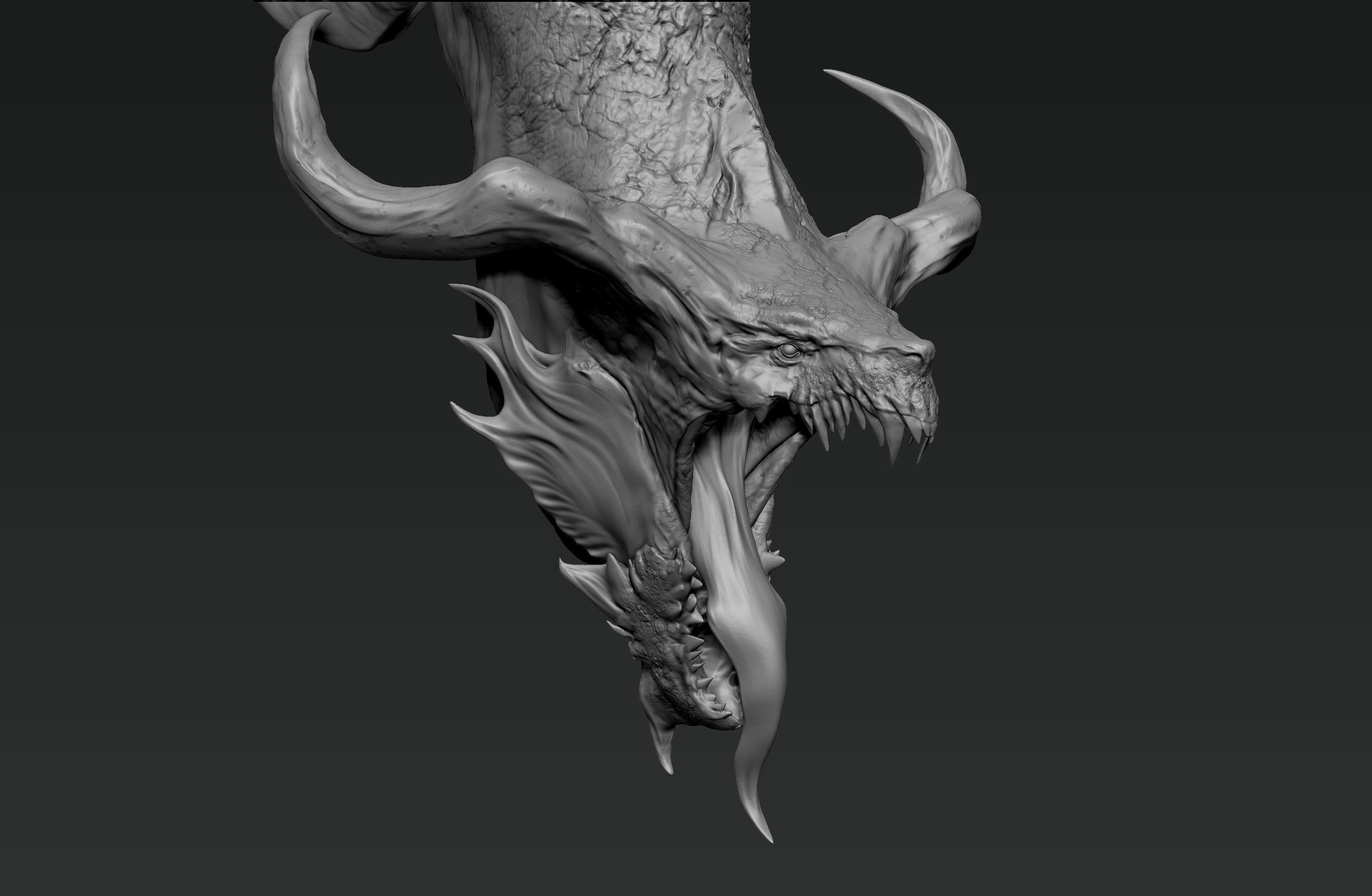 Dragon Bust 3D model_8