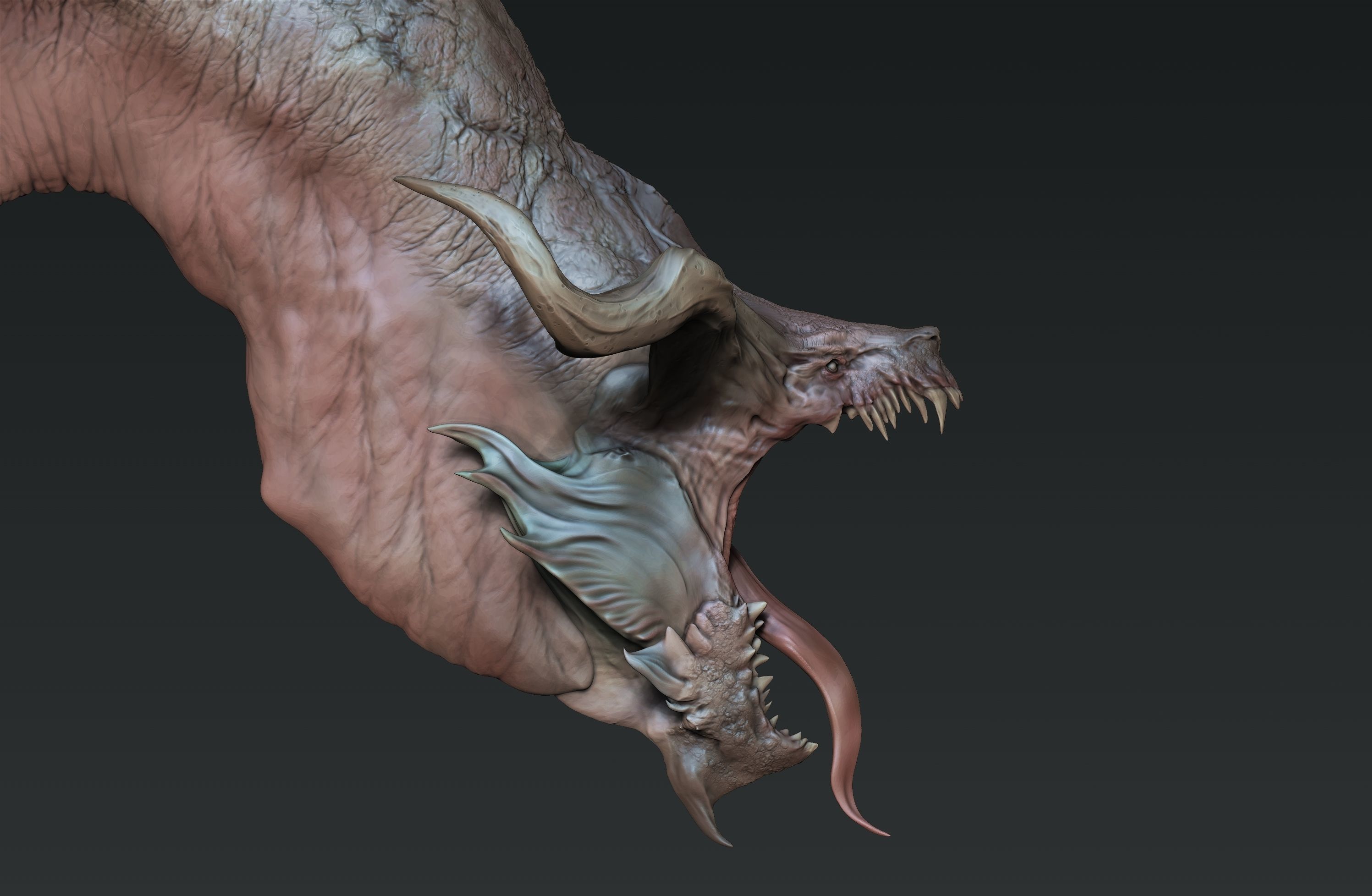 Dragon Bust 3D model_4