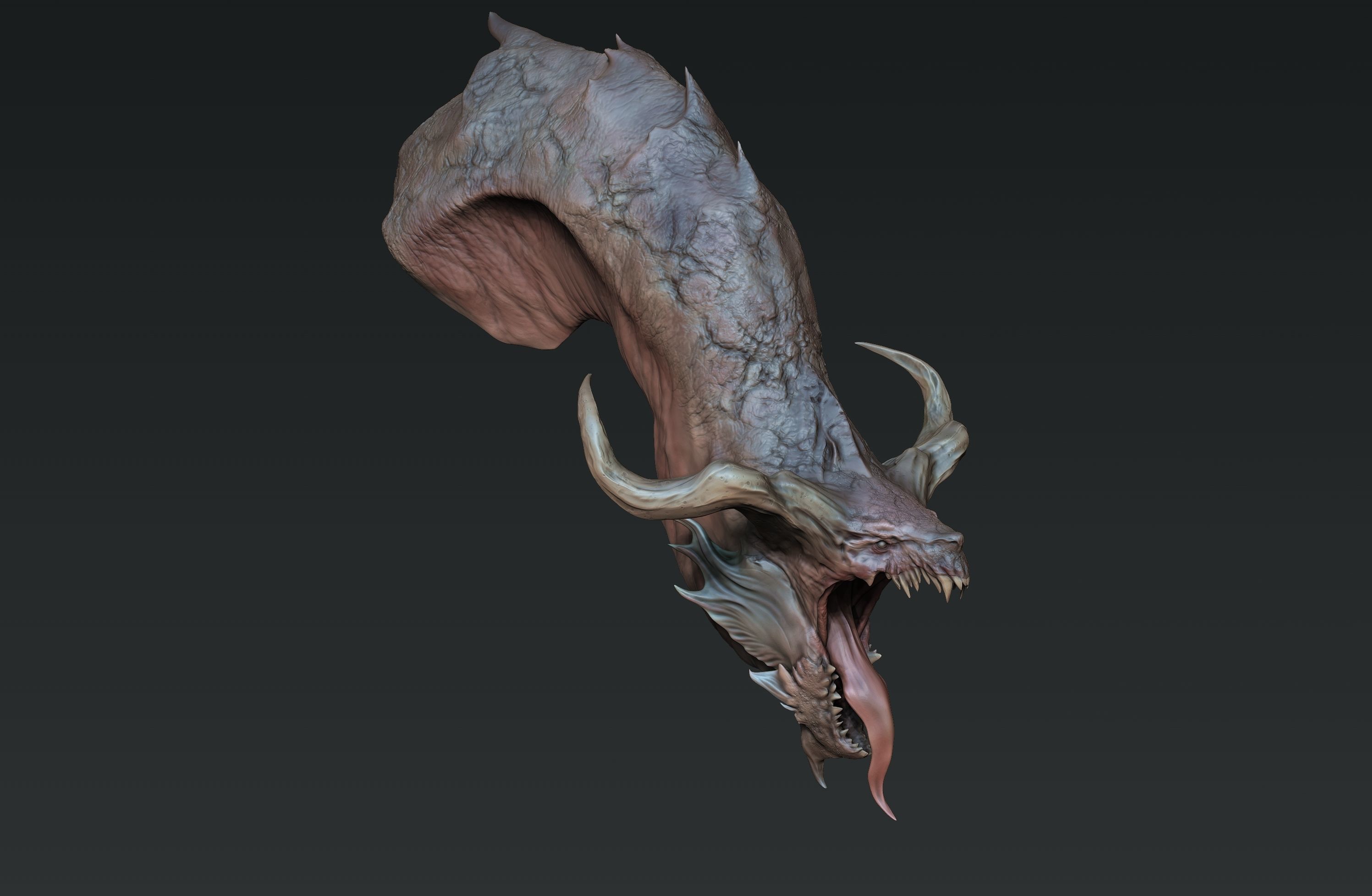 Dragon Bust 3D model_1