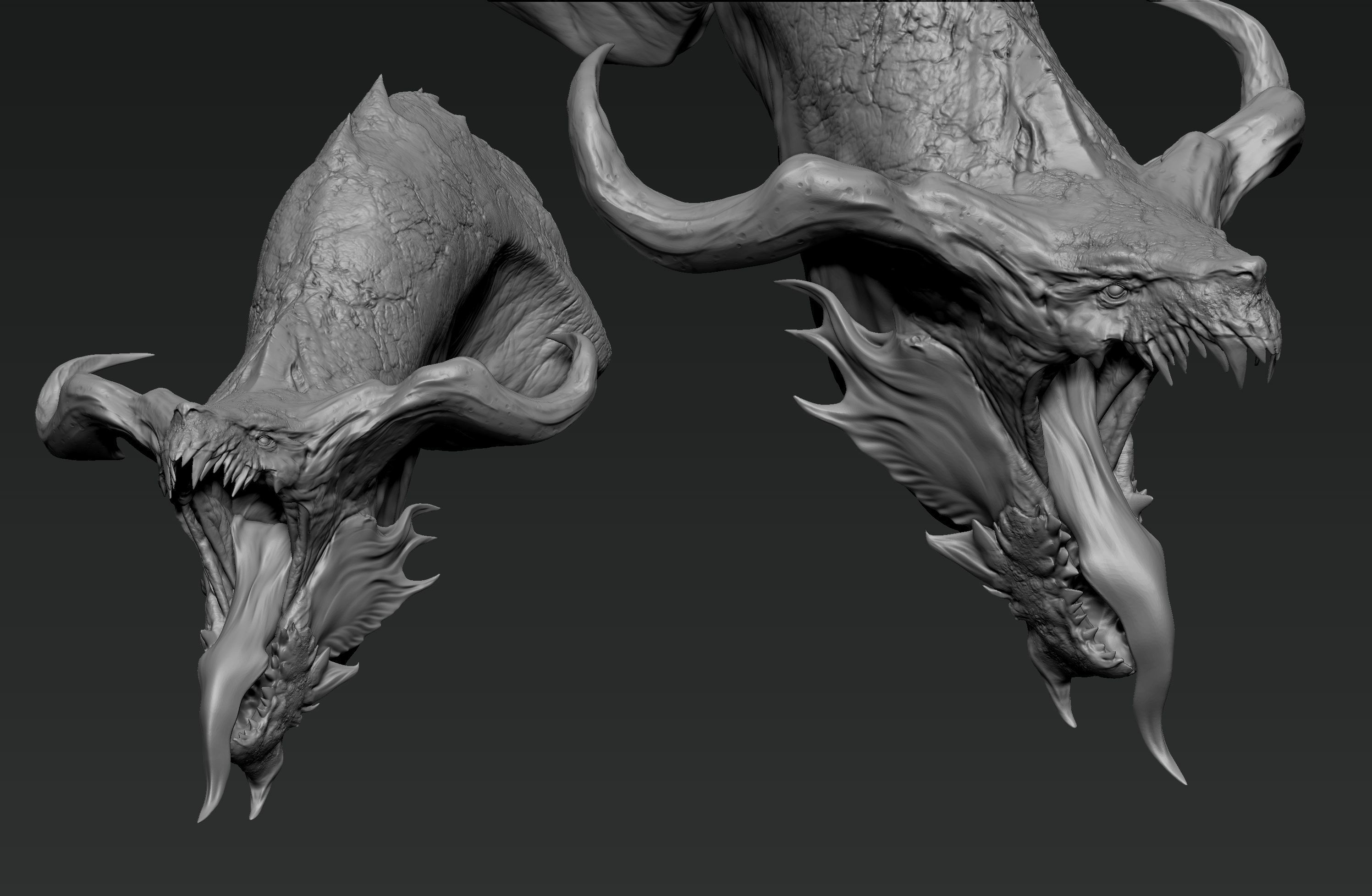 Dragon Bust 3D model_7
