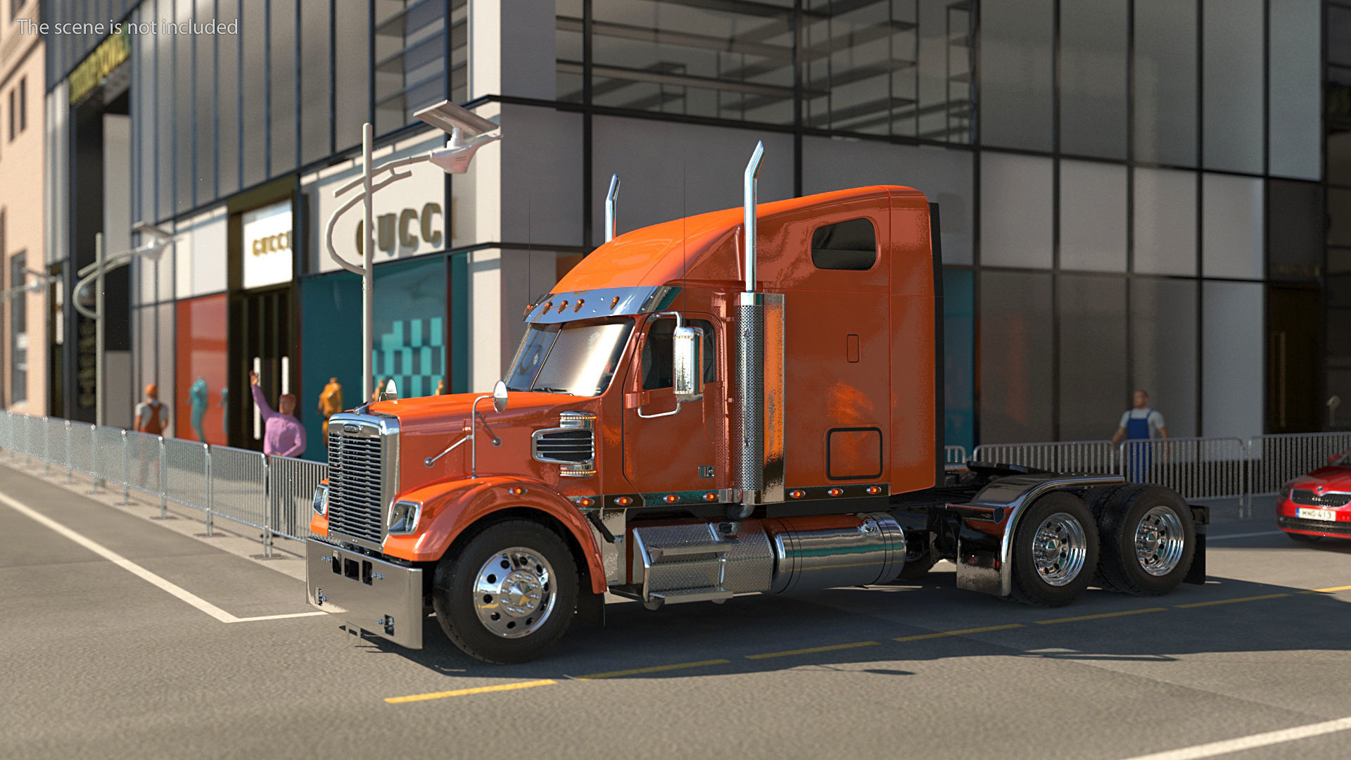 2020 Freightliner 122SD Truck 3D model_3