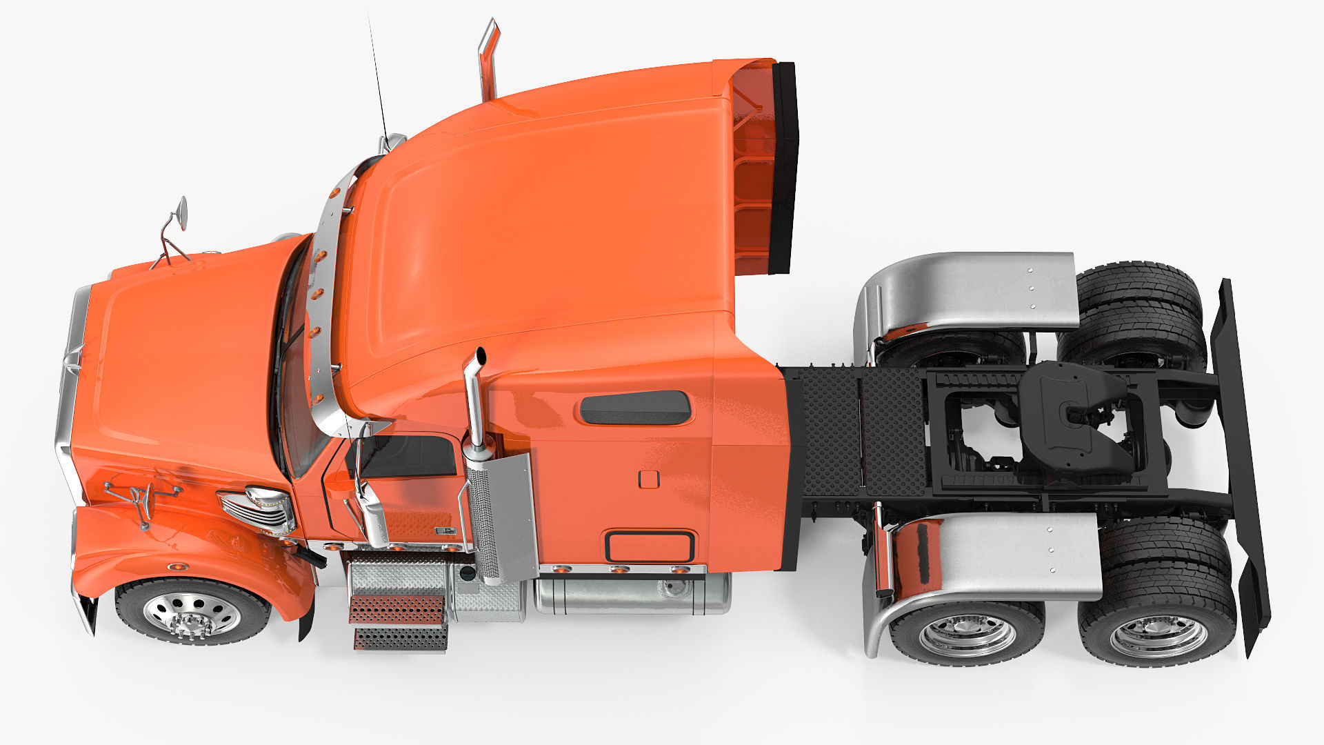 2020 Freightliner 122SD Truck 3D model_5