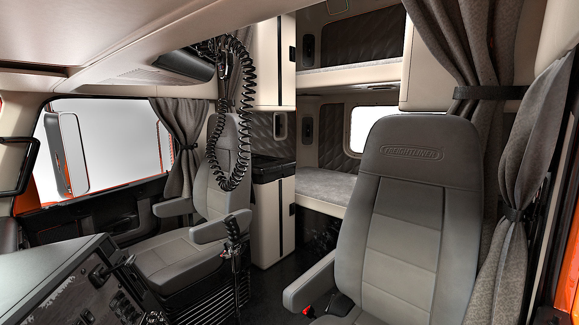 2020 Freightliner 122SD Truck 3D model_10